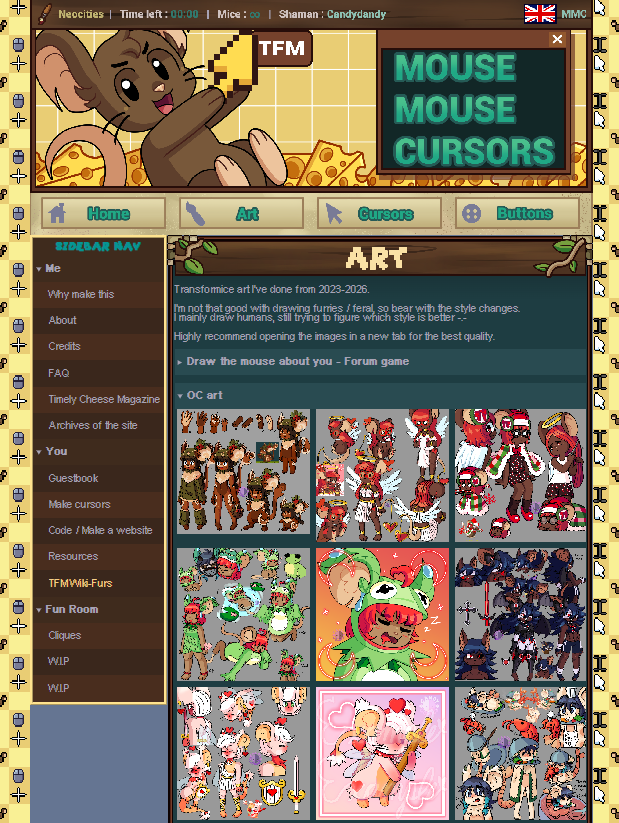 Made the gallery, changed the background twice.